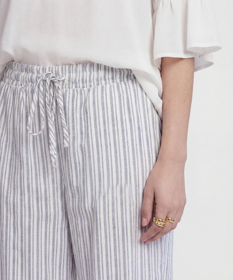 Pantal&oacute;n De Silueta Recta Con Cord&oacute;n Para Mujer