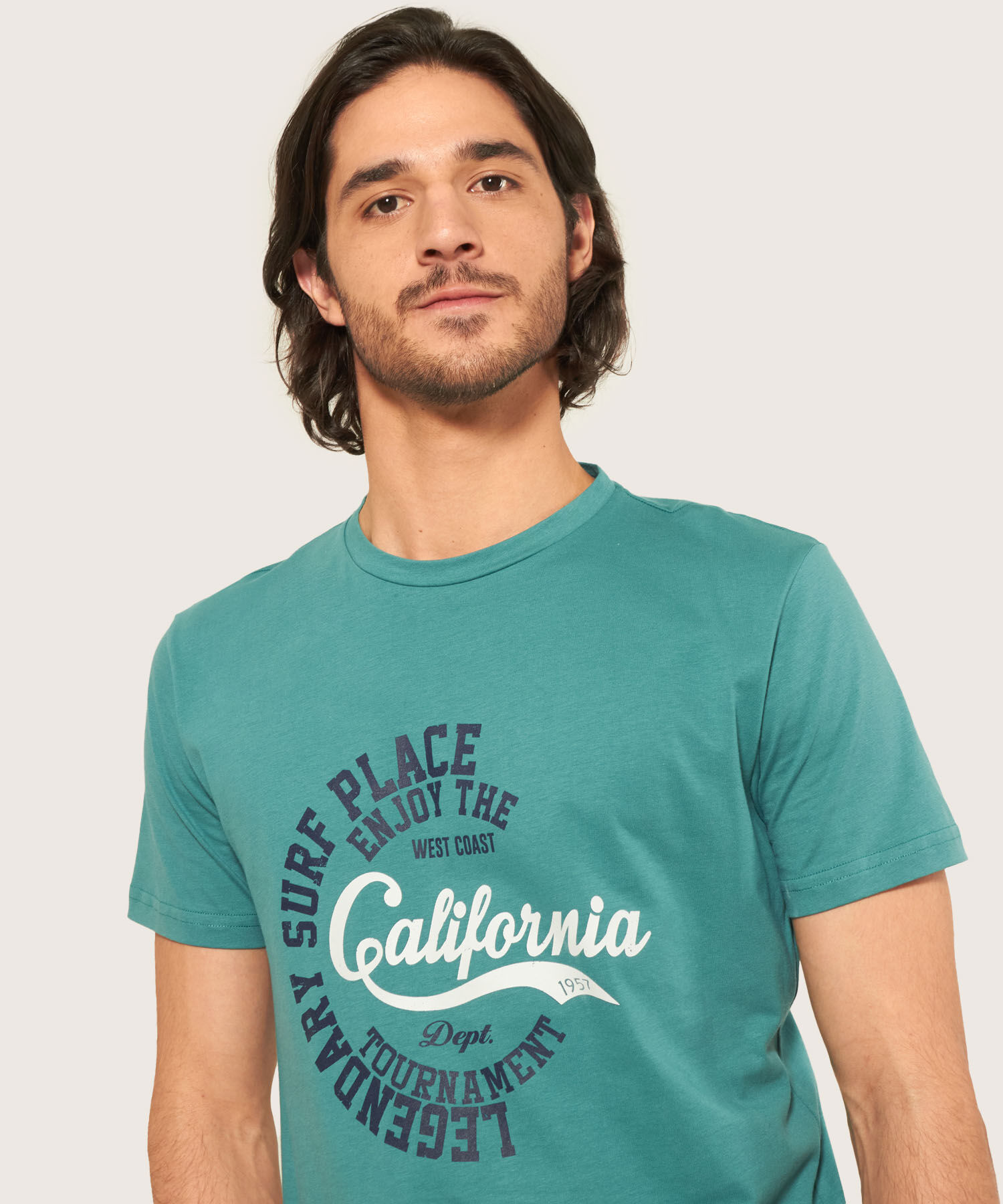 Camiseta Cuello Redondo  Con Screen