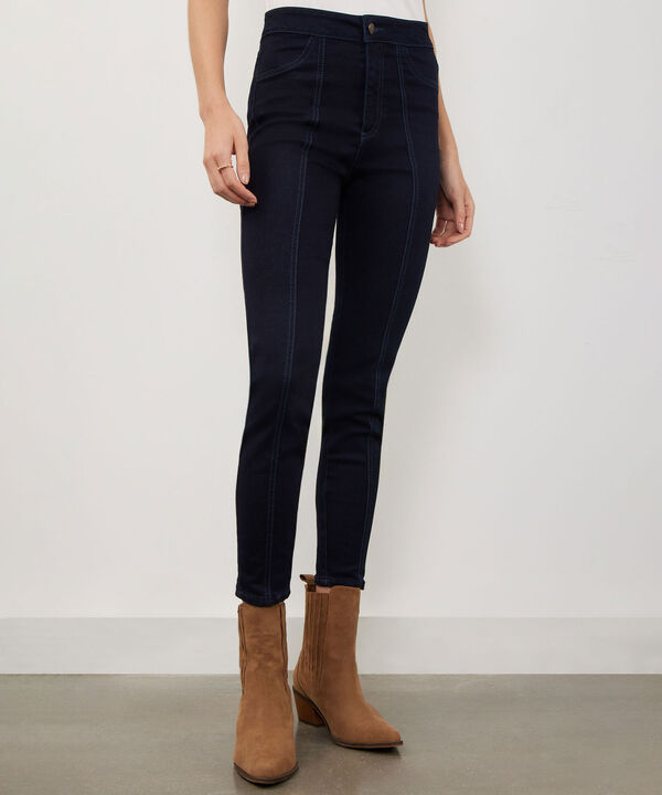 Jean Jegging Cortes Tono Azul Raw image number null