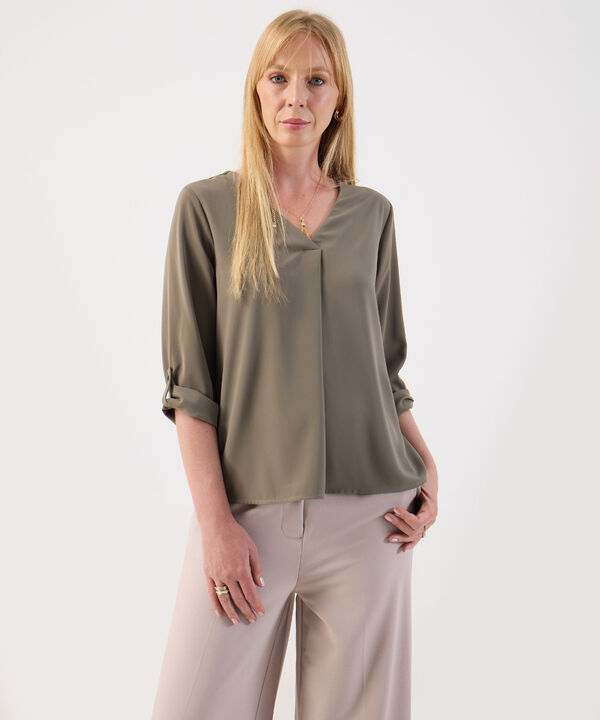 Blusa Para Mujer Manga 3/4 Ajustable image number null