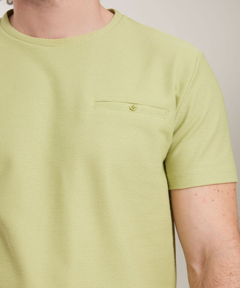 Camiseta Manga Corta Con Bolsillo