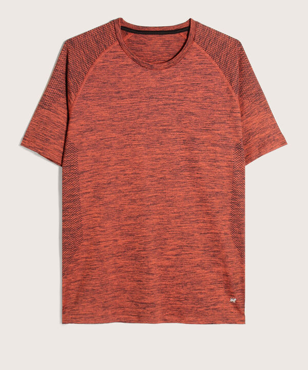 Camiseta Manga Corta Ranglan, Cuello Redondo, Textura Jaspe Sublimada