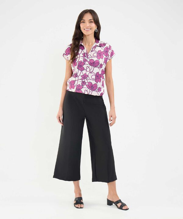 Blusa Satinada Estampada image number null