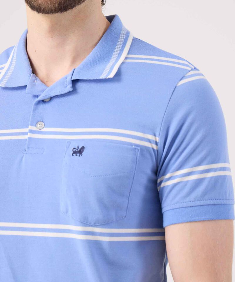 Polo A Rayas Con Bolsillo 