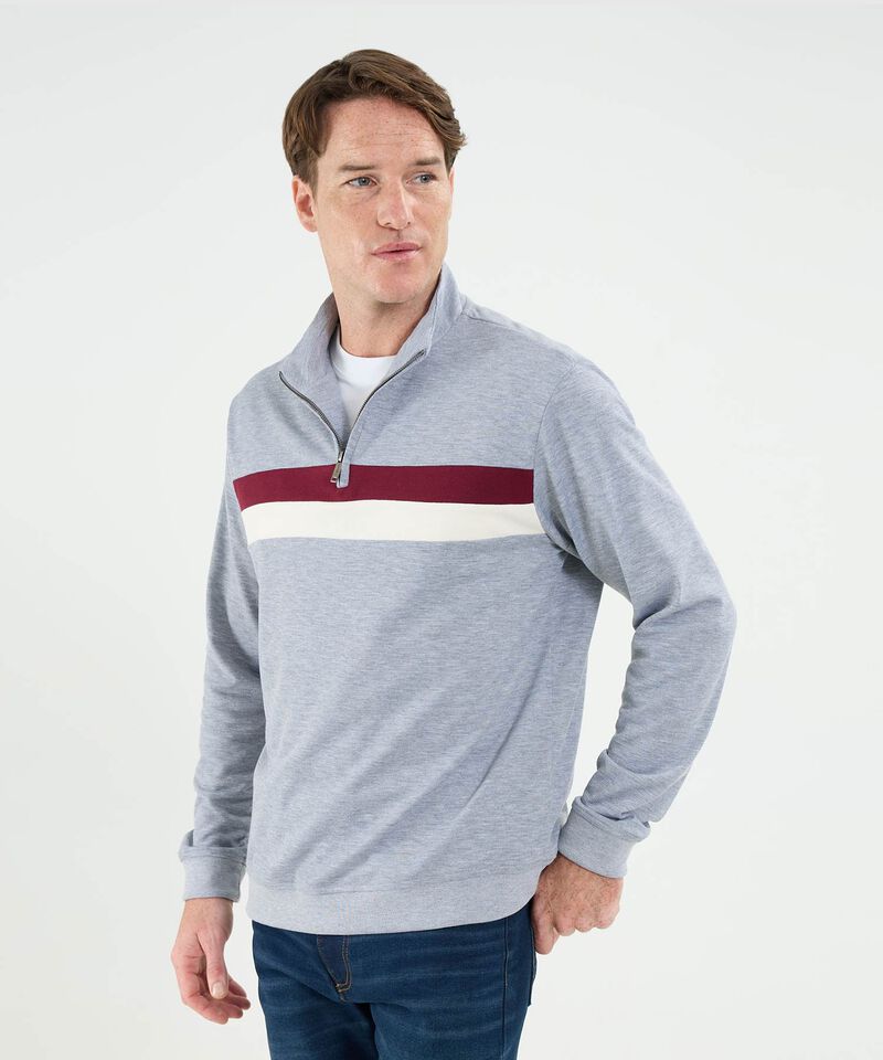 Buso Cuello Alto Con Cortes En Contraste Para Hombre