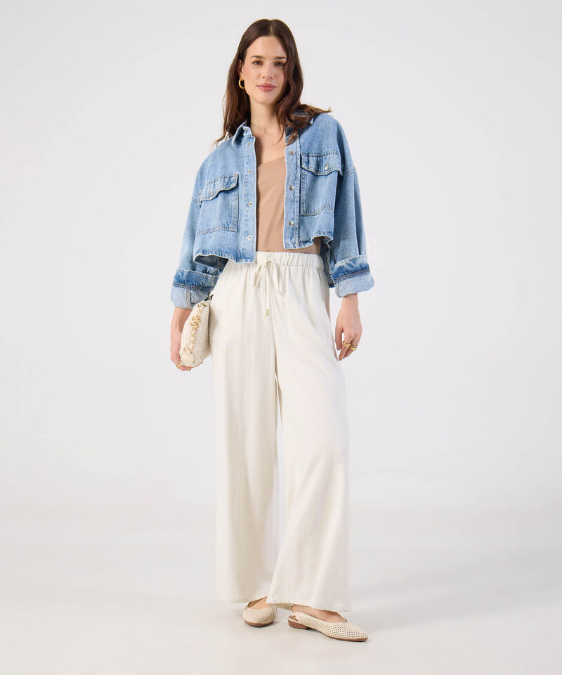 Pantal&oacute;n Fluido B&aacute;sico Ligero Para Mujer