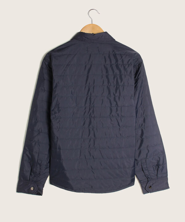 Chaqueta Cuello Tipo Camisero, Acolchada