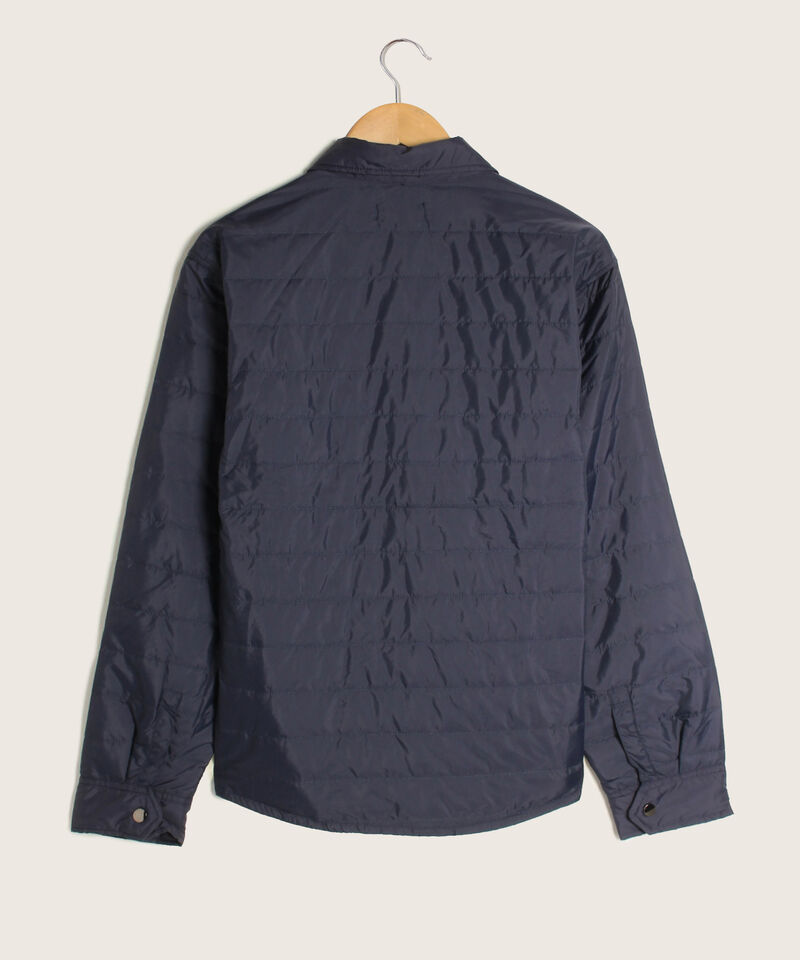 Chaqueta Cuello Tipo Camisero, Acolchada