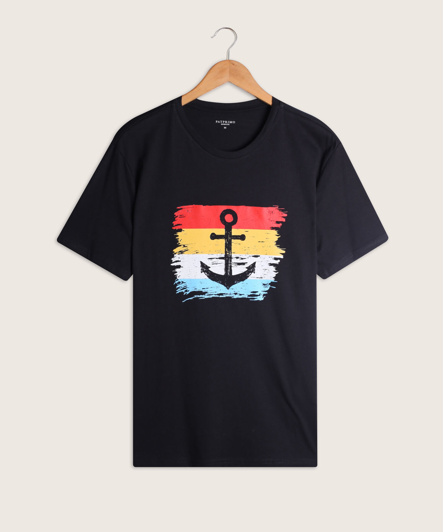 Camiseta Cuello Redondo  Con Estampado
