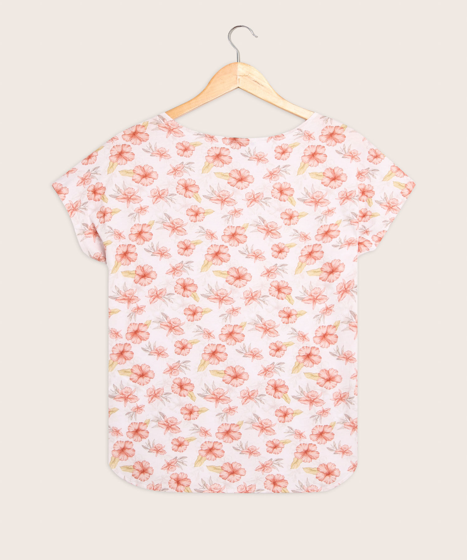 Camiseta Estampada Cuello Redondo