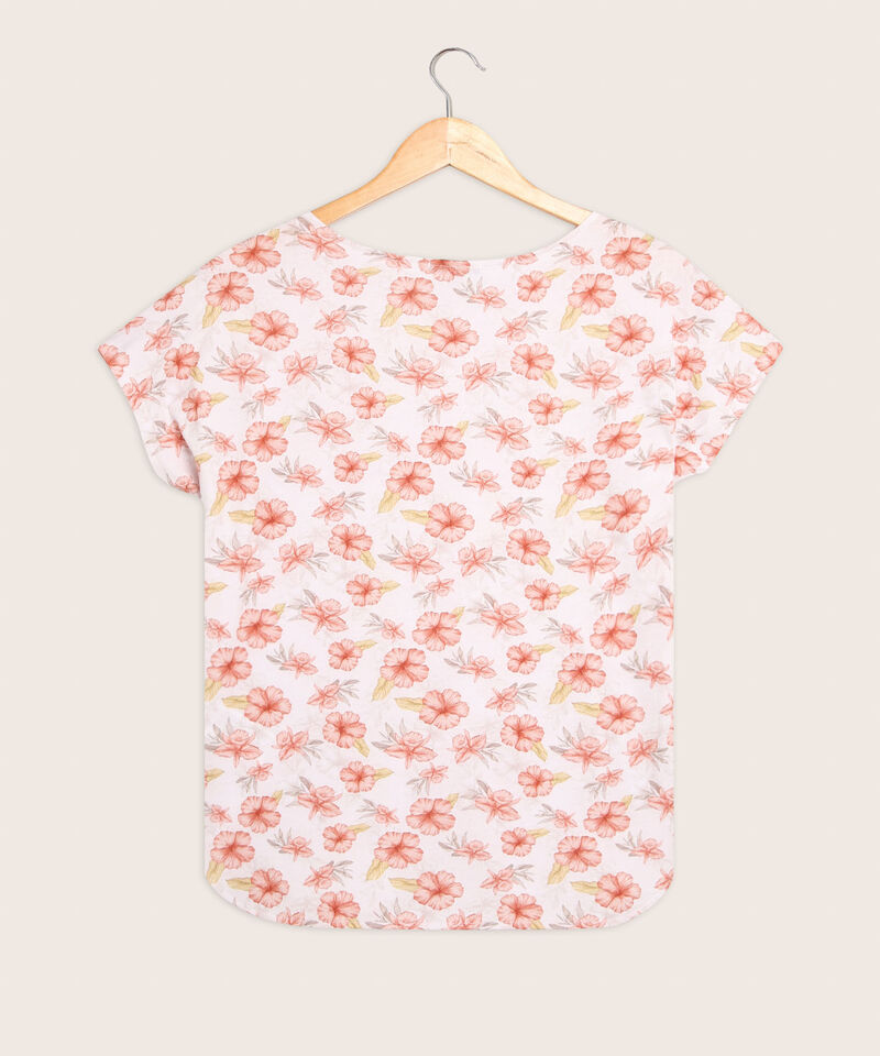 Camiseta Estampada Cuello Redondo
