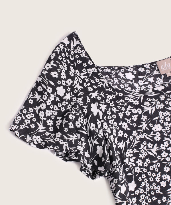 Blusa Estampada Manga Corta
