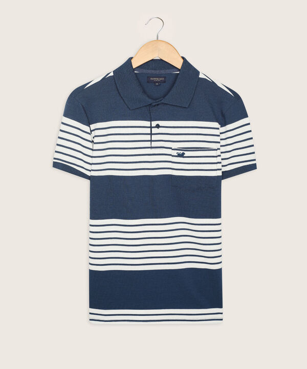 Polo Cuello Y Puños Tejidos