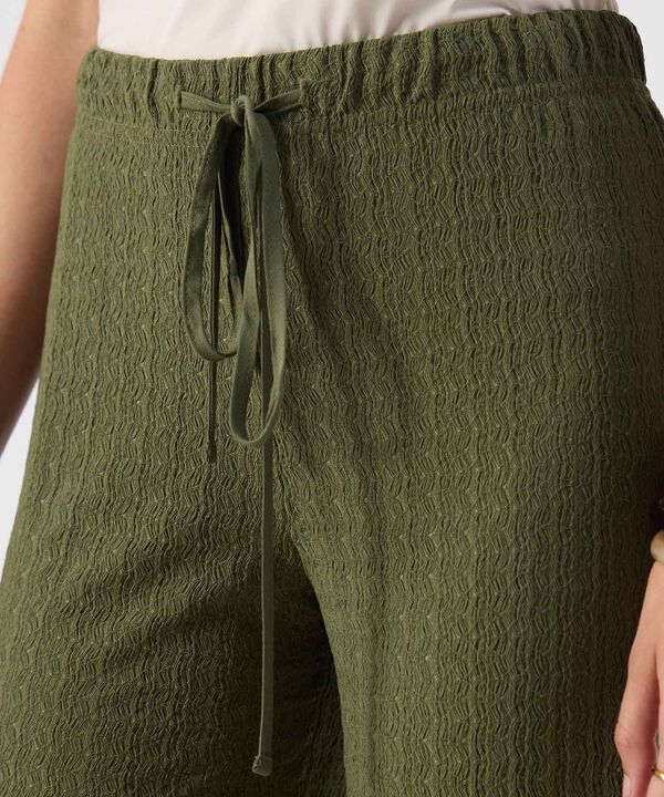 Pantal&oacute;n Tejido Amplio C&oacute;modo Para Mujer image number null