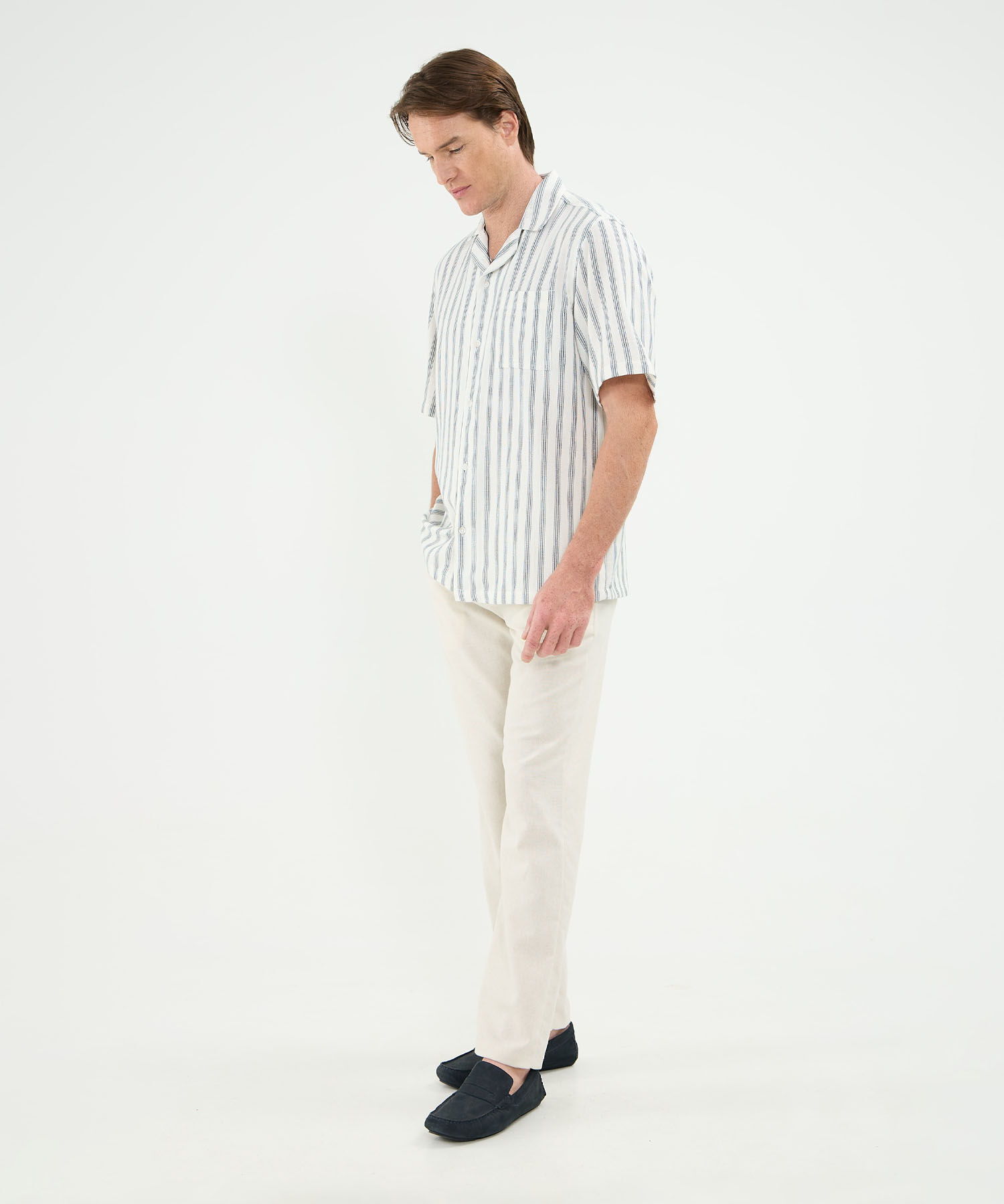 Camisa Resort Manga Corta Preteñida