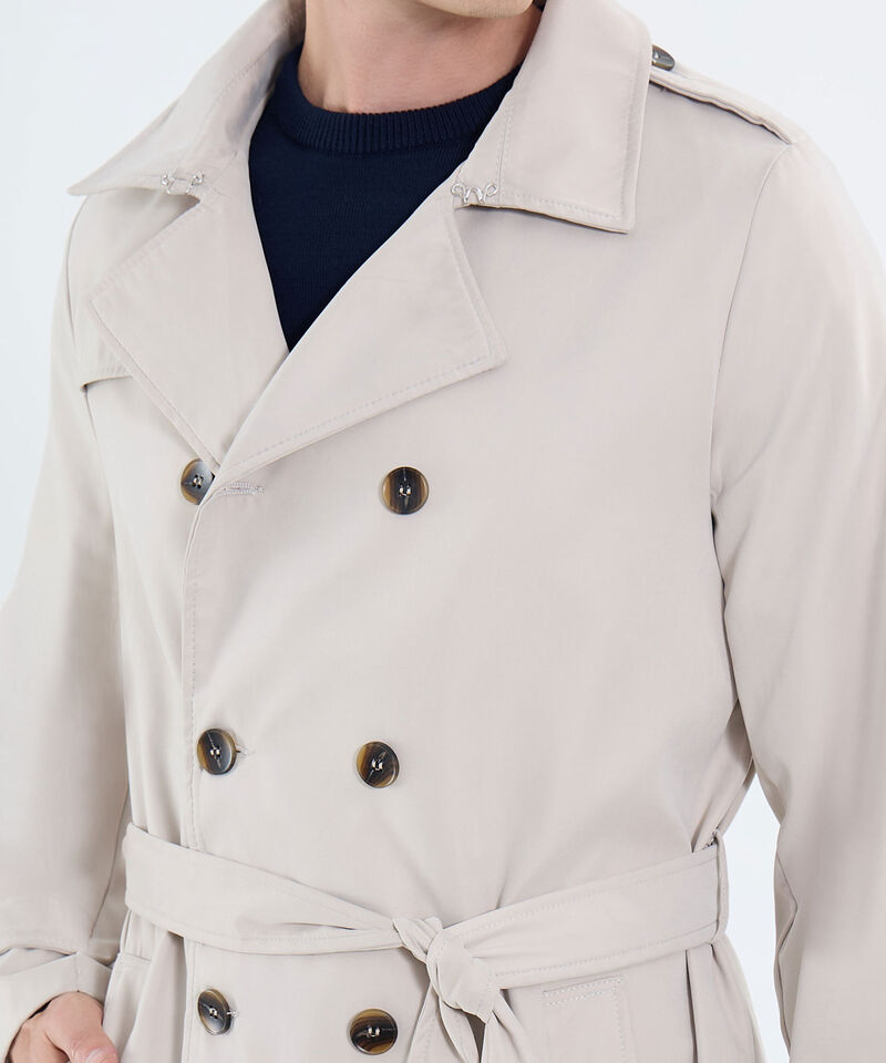 Chaqueta Trench Para Hombre