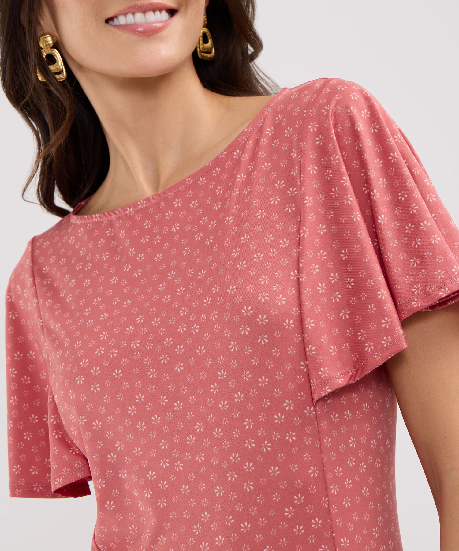 Camiseta Estampada Cuello Redondo