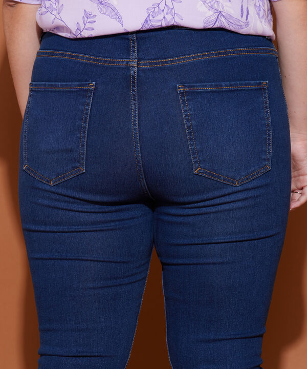 Jean Skinny Tono Azul Oscuro Medio