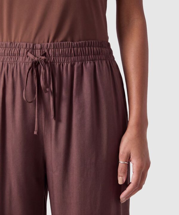 Pantal&oacute;n Fluido Con Cord&oacute;n Ajustable Para Mujer
