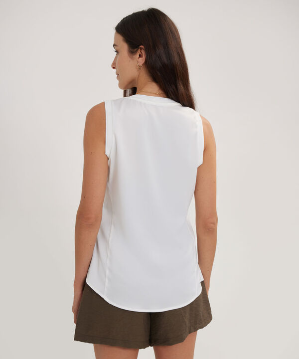 Blusa Unicolor Manga Sisa