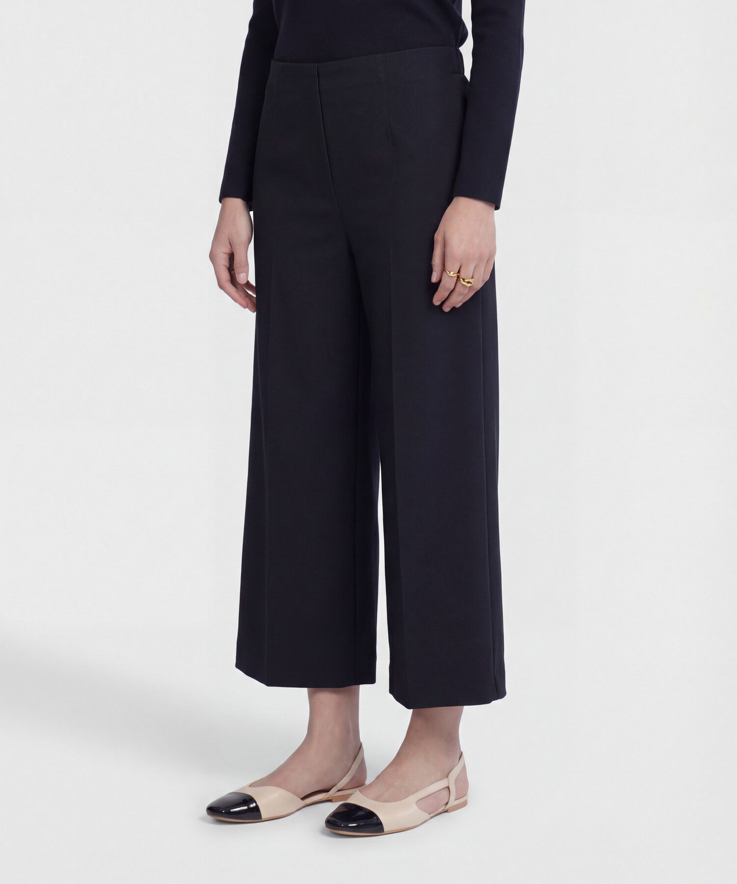 Pantal&oacute;n Culotte De Tiro Alto Para Mujer
