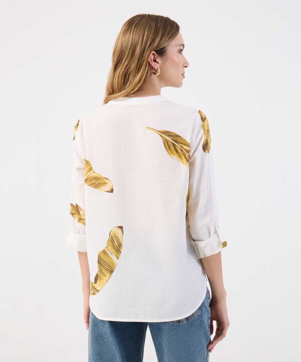 Blusa Para Mujer Estampada Cuello Nerú
