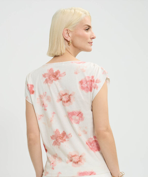 Camiseta Estampada Cuello V