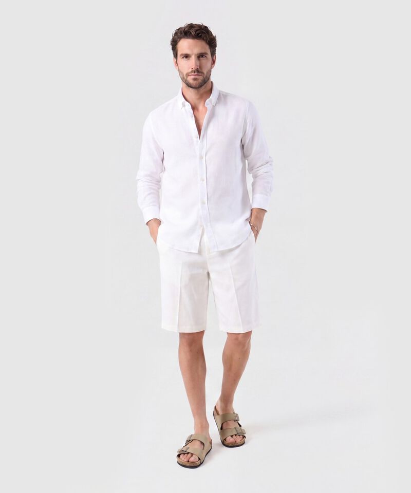 Camisa Manga Larga Texturizada Para Hombre