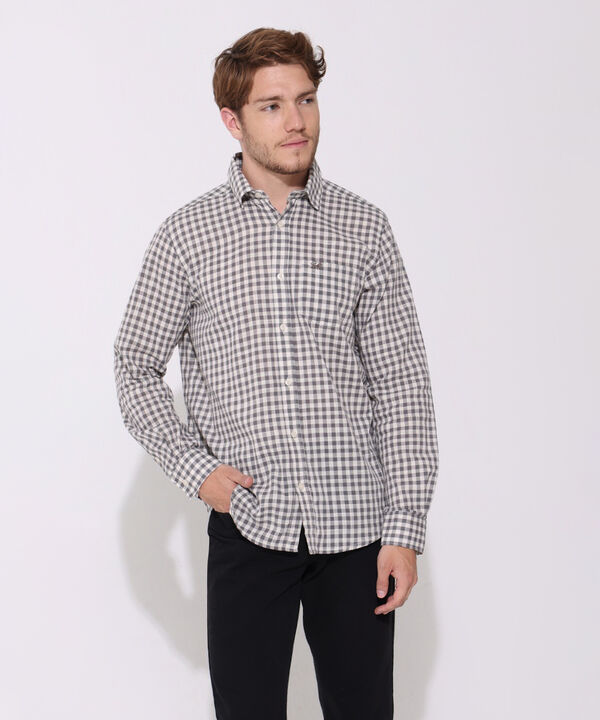 Camisa Prete&ntilde;ida Manga Larga Con Bolsillo Y Silueta Regular Fit