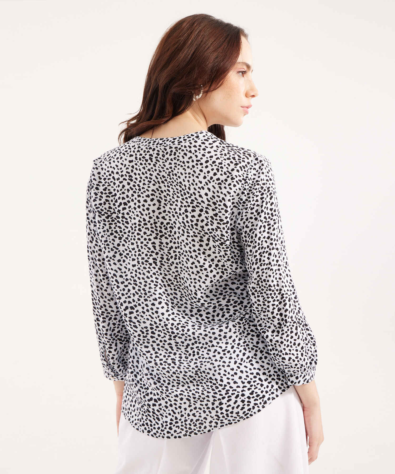 Blusa Con Estampado De Animal Print