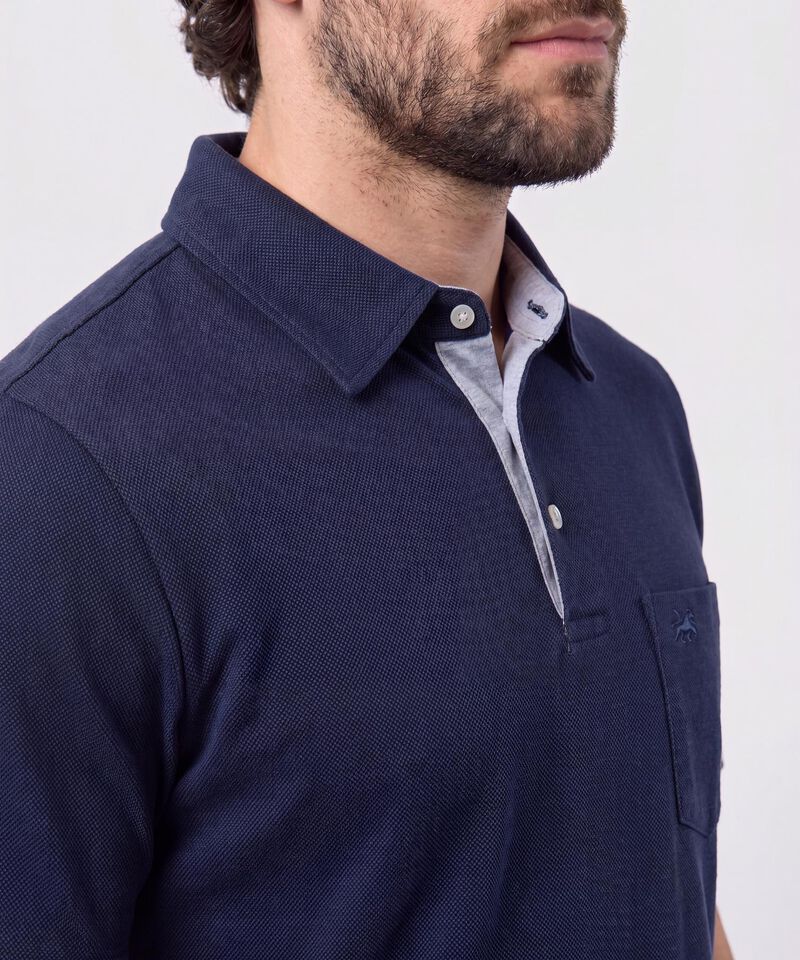 Polo Con Bolsillo De Parche Para Hombre