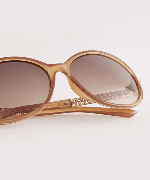 Gafas De Sol Redondas Con Detalle Para Mujer