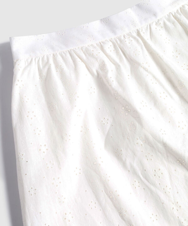 Falda Para Mujer Tejido Calado Y Pretina El&aacute;stica image number null