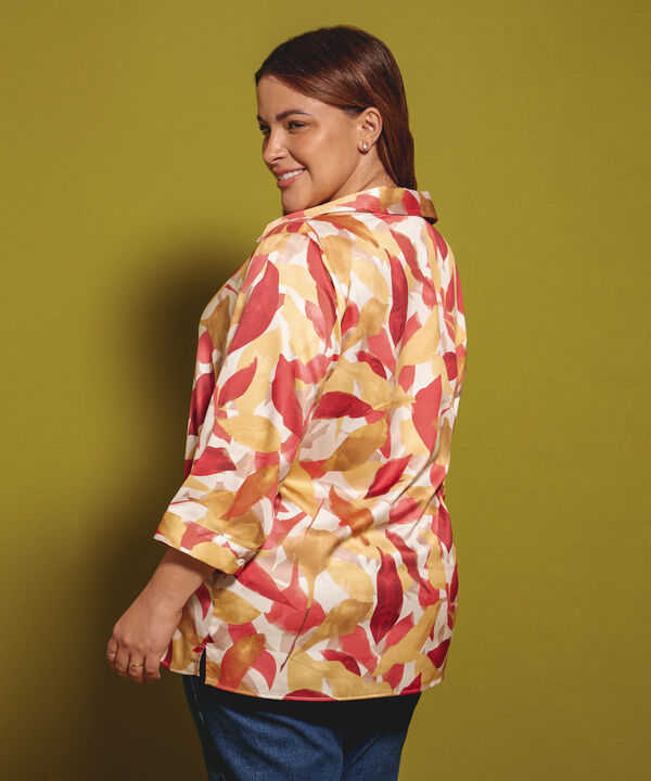 Camisa Manga 3/4 Estampada