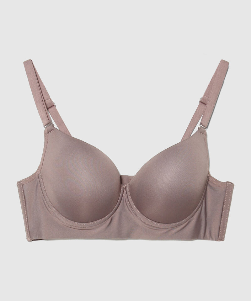 Brasier Copa Entera Unicolor Talle Largo