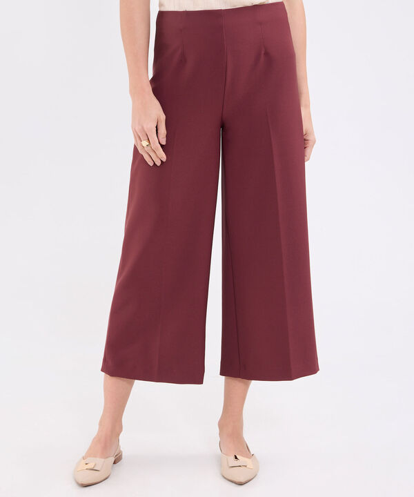 Pantalon culotte unicolor para mujer image number null