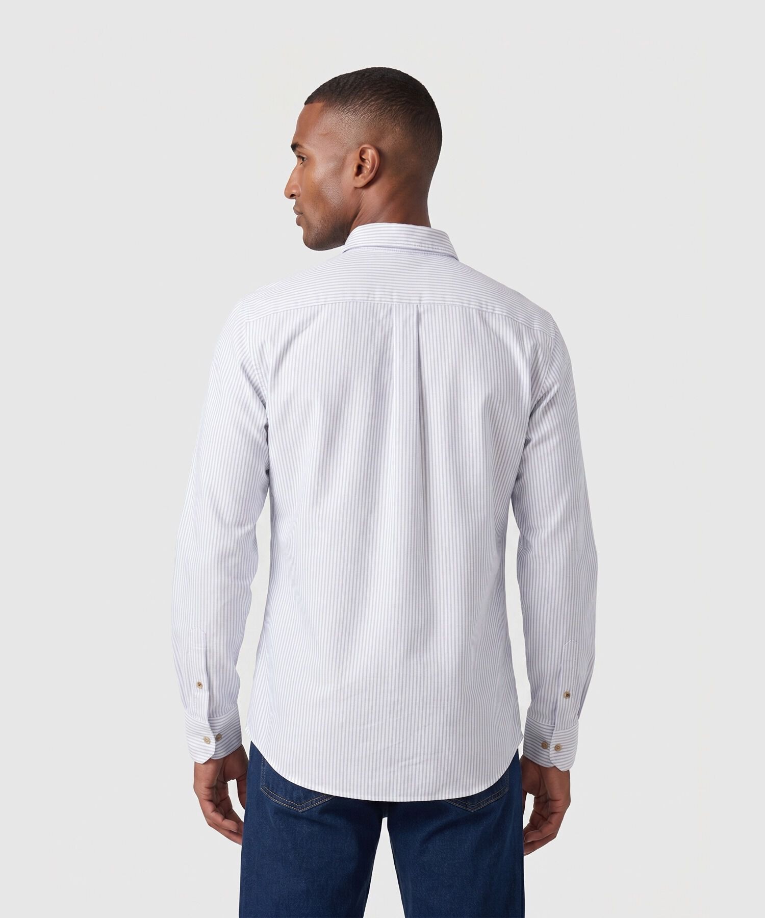 Camisa Manga Larga con Bolsillo Para Hombre