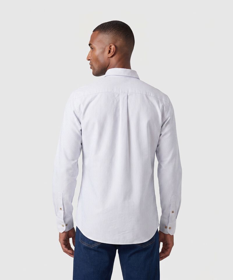 Camisa Manga Larga con Bolsillo Para Hombre