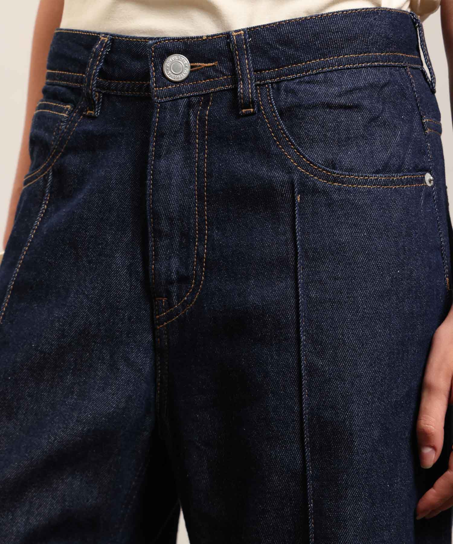 Jean Wide Leg Con Pinzas Frontales Mujer