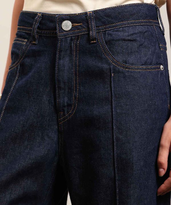 Jean Wide Leg Con Pinzas Frontales Mujer
