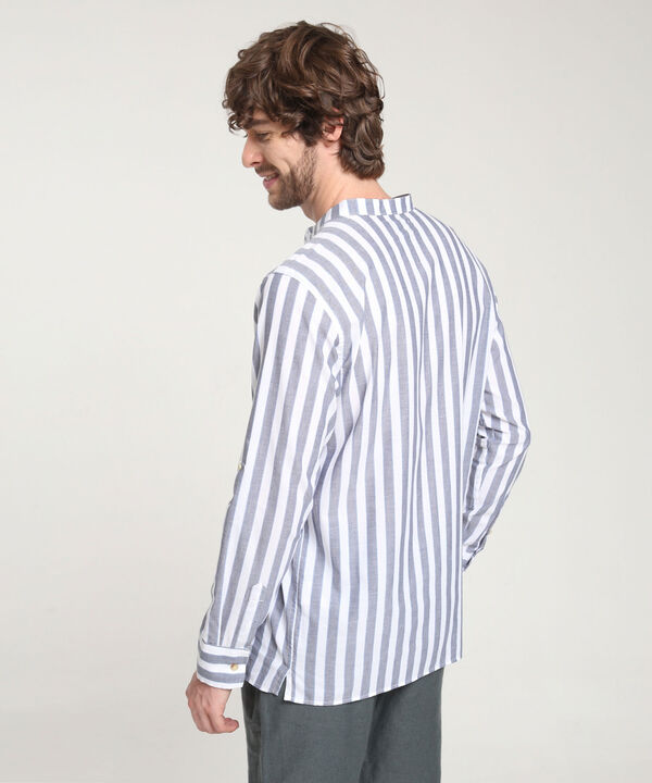 Camisa Manga Larga Cuello Mao image number null