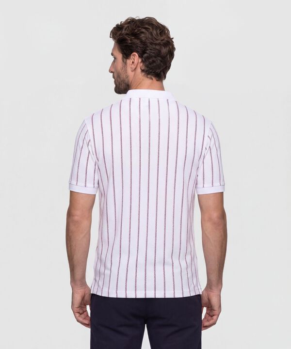 Polo Hombre Manga Corta con Cuello de Rib