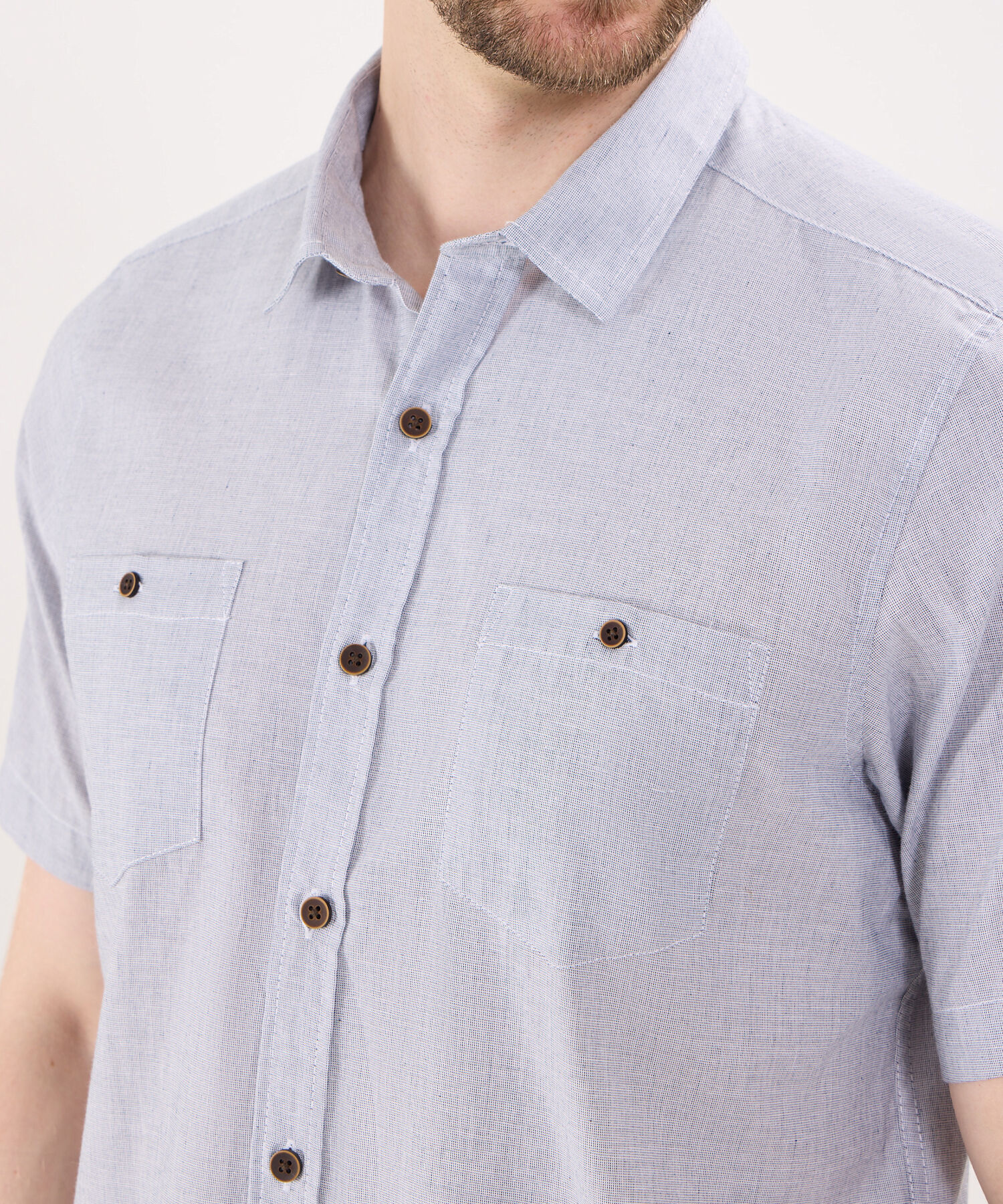 Camisa en Efecto Rústico