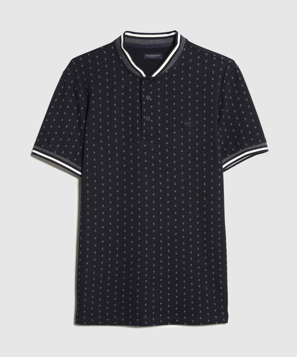 Polo Cuello Mao Tejido, Silueta Slim Fit