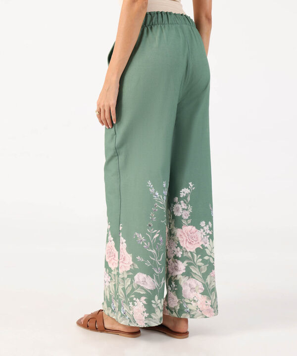 Pantal&oacute;n Fluido Con El&aacute;stico Para Mujer