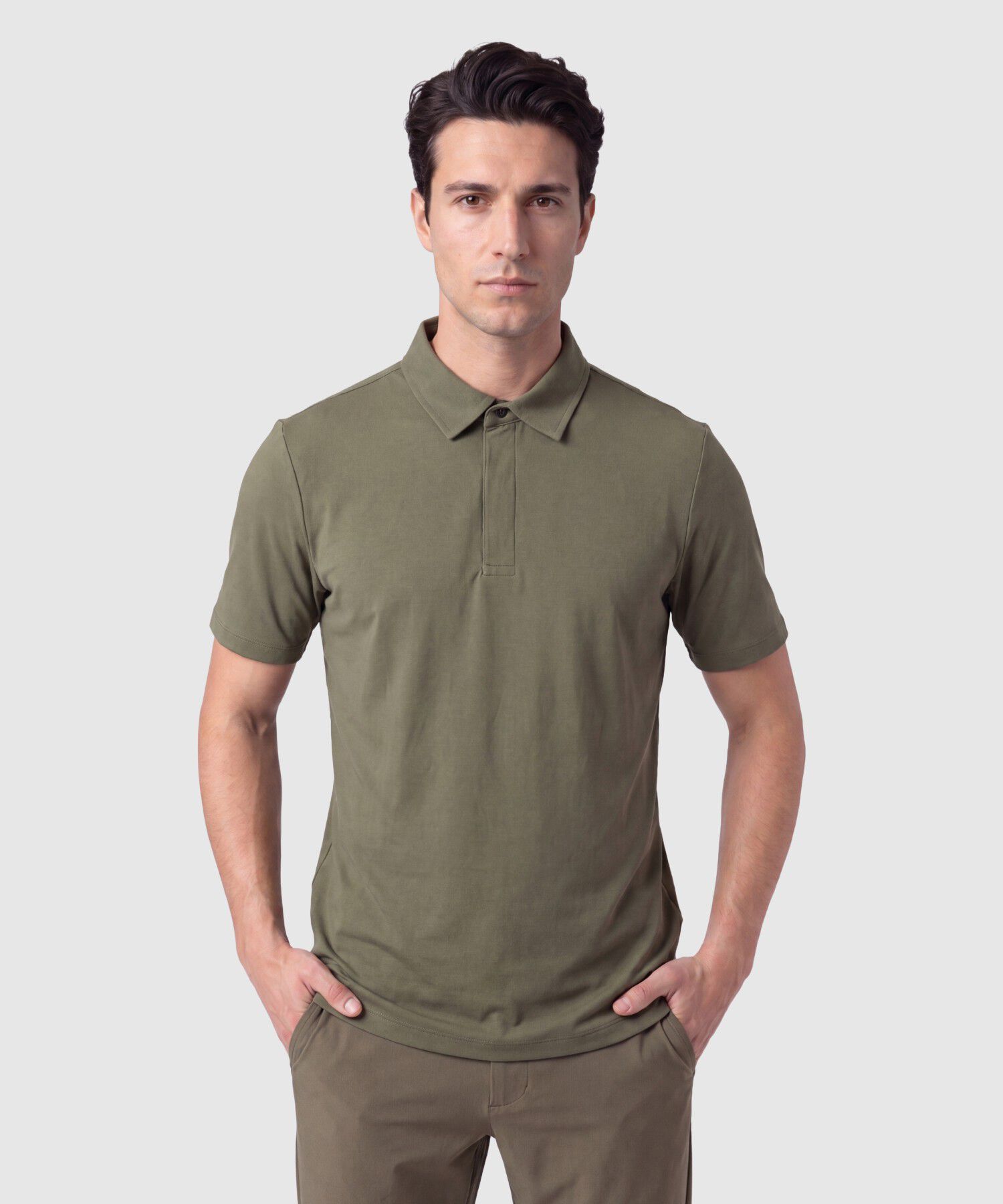 Polo Manga Corta Casual Para Hombre