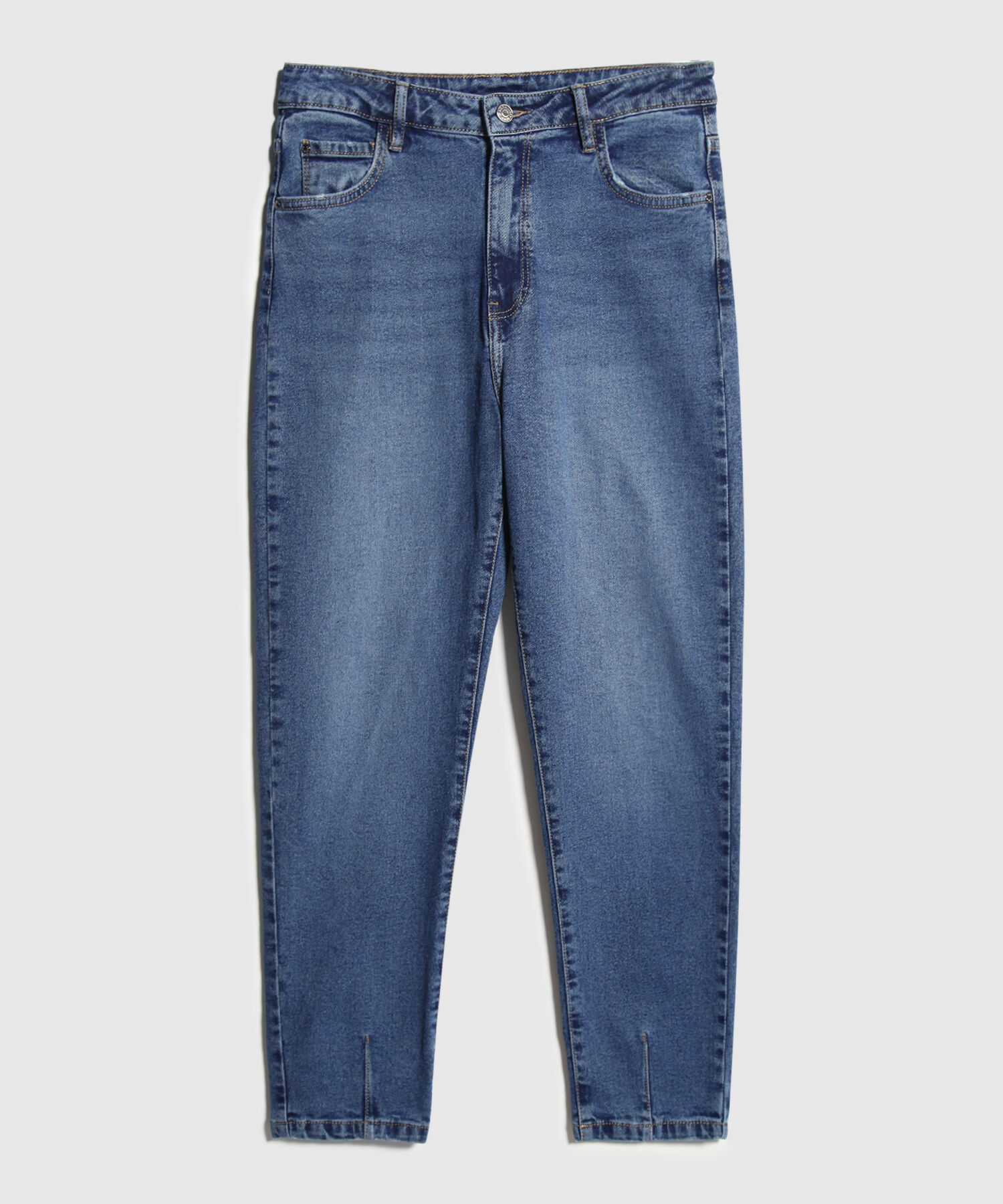 Jean Mom con Desgastes