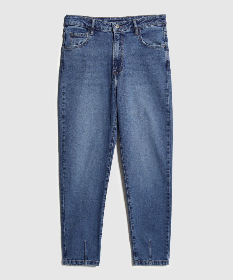 Jean Mom con Desgastes