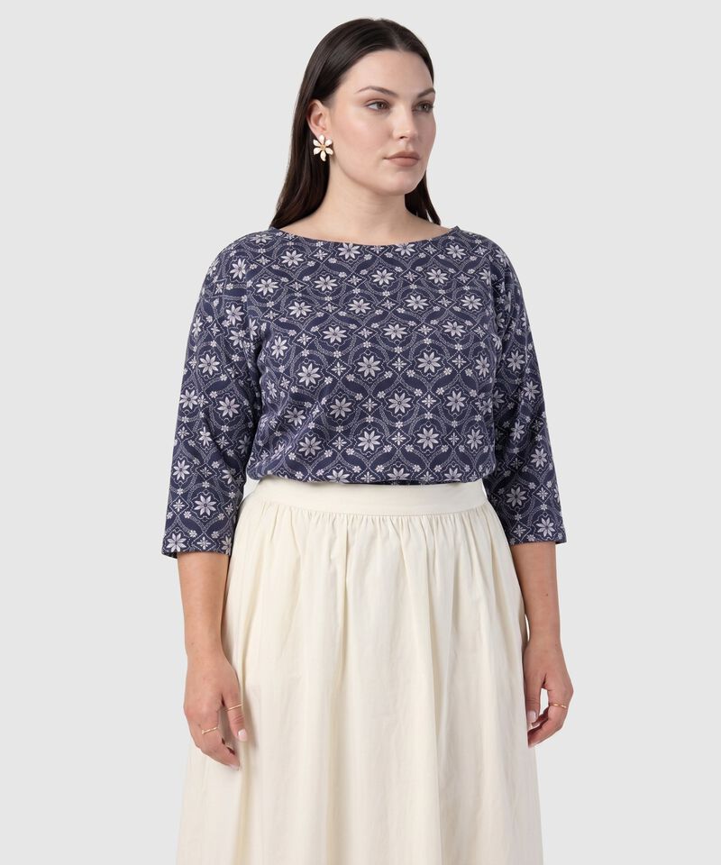 Camiseta Manga Tres Cuartos Mujer Curvy
