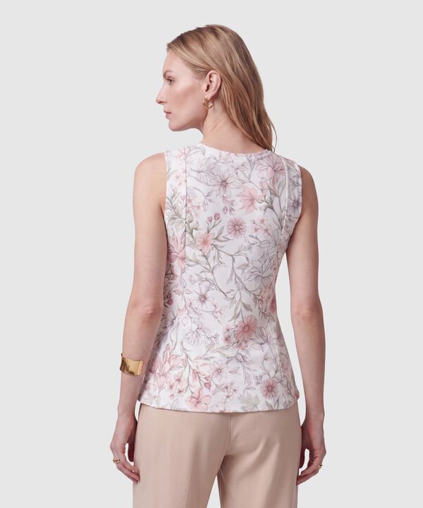 Camiseta Sin Mangas Con Escote V Para Muje